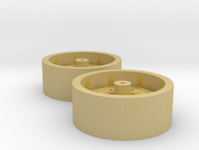 1:64 18.4-38 Wheel Pair in Tan Fine Detail Plastic