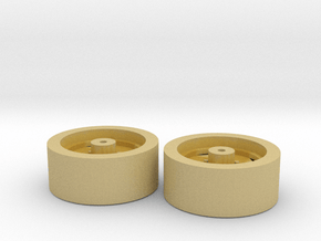 1:64 scale 14.9-28 Wheel Pair in Tan Fine Detail Plastic