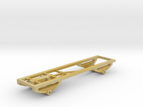 1/64 scale 4x4 Pickup Truck Frame and suspension in Tan Fine Detail Plastic