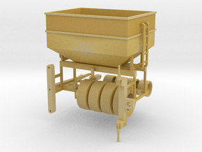 1/64 scale DMI 300 bushel center dump wagon kit in Tan Fine Detail Plastic