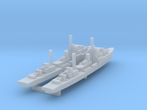 Tachin (Maeklong class Sloop) 1/1800 x2 in Clear Ultra Fine Detail Plastic