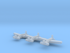P-51A/Mustang II (Triplet) 1/900 in Clear Ultra Fine Detail Plastic