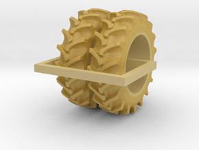 1/64 20.8-38 Rice and Cane tires - 1 pair in Tan Fine Detail Plastic