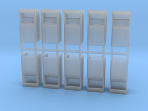 Altkleidercontainer 10er Set 1:120 TT in Clear Ultra Fine Detail Plastic