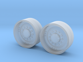 1/64 34" Mfwd Wheel  pair in Clear Ultra Fine Detail Plastic