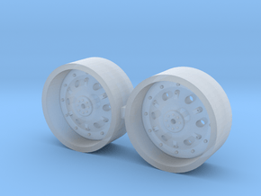 1/64 42 inch John Deere  Rear Wheels in Clear Ultra Fine Detail Plastic