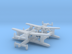 Avro Lancaster 1/900 x4 in Clear Ultra Fine Detail Plastic