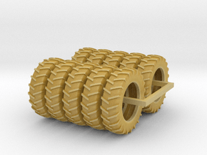 1/64 18.4-38 x 10 tires in Tan Fine Detail Plastic