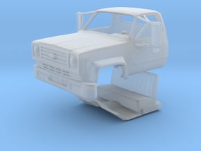 1/64 Chevy C65 cab with interior in Clear Ultra Fine Detail Plastic
