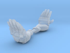 Mk1 - Rude Techno-Fist (talk to the hand) (x2) in Clear Ultra Fine Detail Plastic