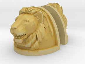Lion Shoulders Pair (x1) in Tan Fine Detail Plastic