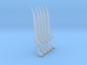 Wrist Blade (Sword Mode)(x5) in Clear Ultra Fine Detail Plastic