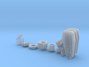 Dalek Emperor Sprue 016c1 in Clear Ultra Fine Detail Plastic