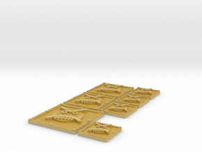 Angry Marines Vehicle Icons in Tan Fine Detail Plastic