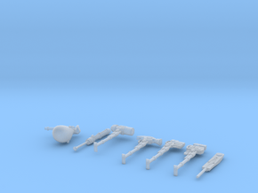 Angry Weapons Collection in Clear Ultra Fine Detail Plastic