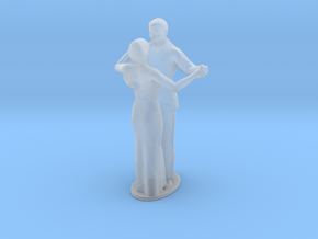 Bride & Groom Dancing in Clear Ultra Fine Detail Plastic