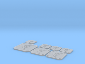 Scimitar Icon Plates 001 in Clear Ultra Fine Detail Plastic