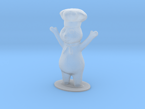 Dough Boy Figure in Clear Ultra Fine Detail Plastic