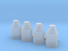 Milk Jugs (S) in Clear Ultra Fine Detail Plastic