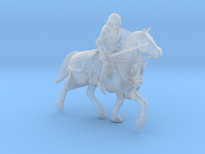 Knight Errant Horseback in Clear Ultra Fine Detail Plastic