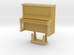 Piano With Bench - HO 87:1 Scale in Tan Fine Detail Plastic