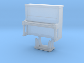 Piano With Bench - HO 87:1 Scale in Clear Ultra Fine Detail Plastic