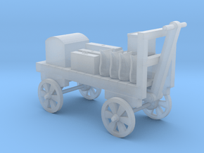 Baggage Cart Loaded - N 160:1 Scale in Clear Ultra Fine Detail Plastic