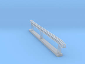 MOF Stair Rail 11 Step - 72:1 Scale in Clear Ultra Fine Detail Plastic