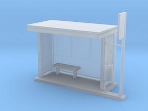 Bus Stop Frosted - HO 87:1 Scale in Clear Ultra Fine Detail Plastic