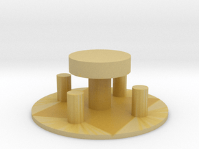 Sitzgruppe mit Baumscheibentisch 1:120 in Tan Fine Detail Plastic