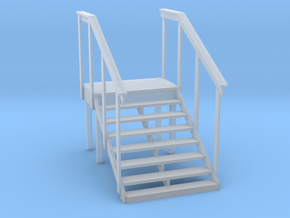 MOF Red Barn Office Stairs - 72:1 Scale in Clear Ultra Fine Detail Plastic