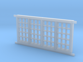 Red Barn Window Group D (1) - 72:1 Scale in Clear Ultra Fine Detail Plastic