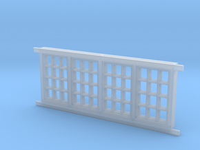 Red Barn Window Group C (1) - 72:1 Scale in Clear Ultra Fine Detail Plastic