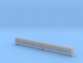 MOF Outside Upper 6 Bar Rails 72:1 Scale in Clear Ultra Fine Detail Plastic