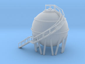 Chemical Spherical Storage Tank - N 160:1 Scale in Clear Ultra Fine Detail Plastic