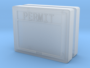 1:50 Permit box Diorama accessory set of two.  in Clear Ultra Fine Detail Plastic