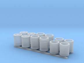 1:50 5 Gallon buckets Pack of Twelve.  in Clear Ultra Fine Detail Plastic
