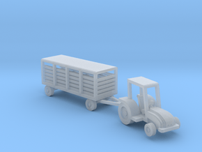 007A 1/144 Tractor & Trailer  in Clear Ultra Fine Detail Plastic