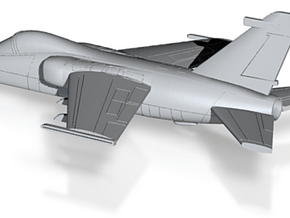 001N AMX 1/144 in flight in Clear Ultra Fine Detail Plastic