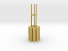 Köhlerei - Kohlenmeiler Miniaufbau  - TT 1:120 in Tan Fine Detail Plastic