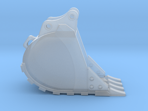 1:50 Trench Bucket for 20 Ton excavator models.  in Clear Ultra Fine Detail Plastic