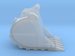 1:50 48" HD Bucket for 20 Ton excavator models.  in Clear Ultra Fine Detail Plastic