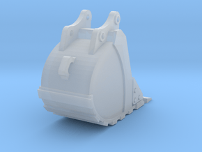 1:50 Trench Bucket +Spade teeth for 20T excavators in Clear Ultra Fine Detail Plastic