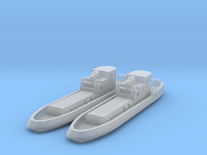 005G Tug boat pair - 1/600 in Clear Ultra Fine Detail Plastic