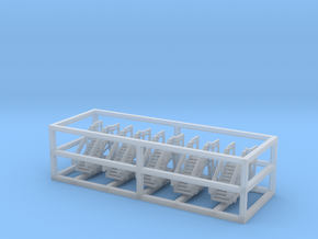 1:500 - Airstair_v1 [x5] in Clear Ultra Fine Detail Plastic