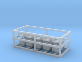 1:500 - Airstair_v2 [x5] in Clear Ultra Fine Detail Plastic
