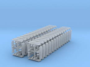 1:50 349F 30" Single grouser tracks in Clear Ultra Fine Detail Plastic