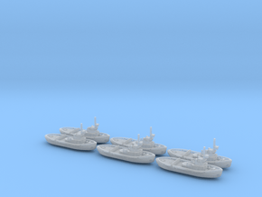 051D Project 498 Tug 1/1250 Set of 6 in Clear Ultra Fine Detail Plastic