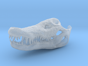 Crocodile Head Skeleton Pendant [30mm] in Clear Ultra Fine Detail Plastic