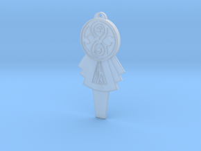 Seventh Doctor's T.A.R.D.I.S. Key Pendant in Clear Ultra Fine Detail Plastic